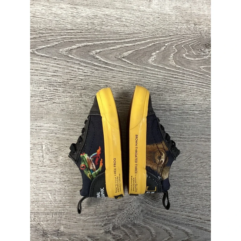 Vans X National Geographic Baby Size 4.5 Sneakers Photo Ark Frog Animal Shoes